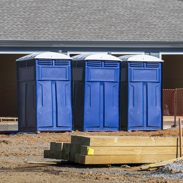 is there a specific order in which to place multiple porta potties in Falmouth Foreside ME